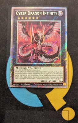 RA04-EN068 Cyber Dragon Infinity Platinum Secret Rare 1st YuGiOh-image