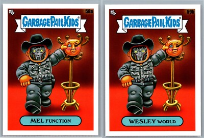 Westworld Yul Brynner Michael Crichton Garbage Pail Kids Movie Spoof 2 Card Set-image