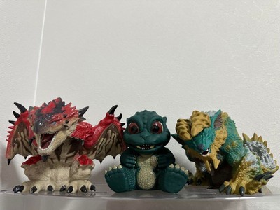 Monster Hunter Chinzaju Rathalos Zinogre Godzilla Figure Set of 3 Capcom-image