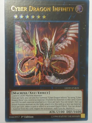Playset -  3 X Cyber Dragon Infinity LEDD-ENB31 Ultra Rare 1st Ed. - NM Yugioh-image