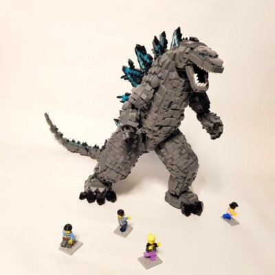 MOC Custom 3532 Brick pcs Standard Real Lego Size Godzilla-image