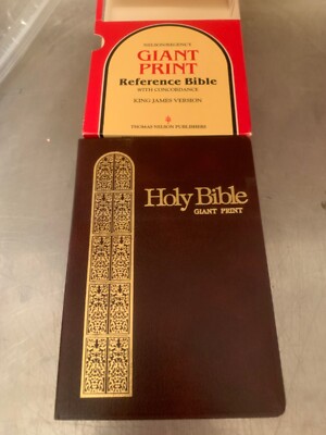Nelson Giant Print Reference Bible w/ Concordance, KJV - AOx-image
