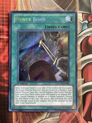 SECRET RARE Yu-Gi-Oh Power Bond 1st Edition LCGX-EN184 Legendary Collection 2-image