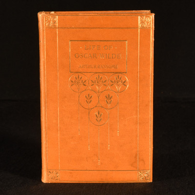 1919 Life of Oscar Wilde Arthur Ransome Harrap's Favourite Books Calf Very Sc...-image