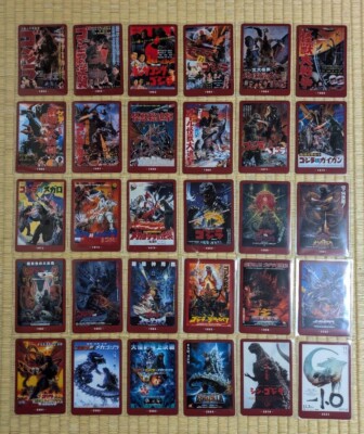 Godzilla 70th Wafers Card Collect Box Normal 30 complete Movie poster visual-image