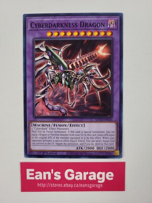YuGiOh Cyberdarkness Dragon 1st Edition SDCS-EN043 Cyber Strike common - MN-image