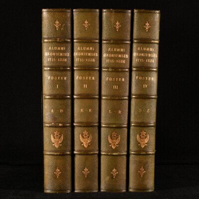 1888 4vol Alumni Oxonienses: The Members Of The University Of Oxford 1715-186...-image