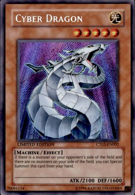 Cyber Dragon Secret Rare MP CT03-EN002 Yu-Gi-Oh-image