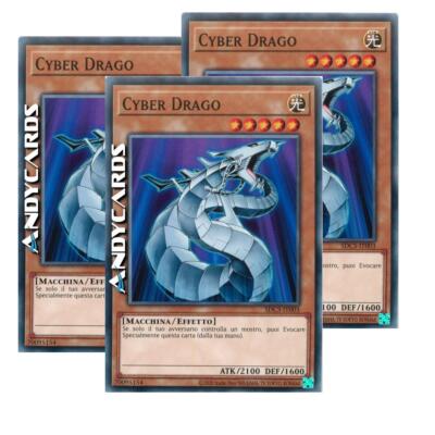 3x CYBER DRAGON • (Cyber Dragon) • Common • SDCS IT003 • Unl • YUGIOH! ANDYCARDS-image