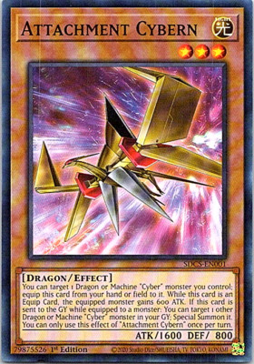 Attachment Cybern SDCS-EN001 Yu-Gi-Oh! Card NM 1st Edition -image