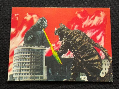 Godzilla Anguirus Mini Card Japanese TOHO TOEI Menko 2.6x1.9 Rare F/S D-image