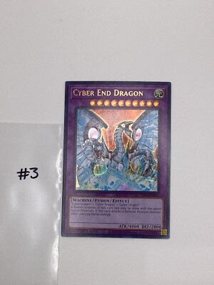 Yugioh Foil Misprint Cyber End Dragon SDCS-EN041 #3-image