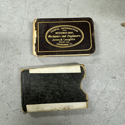 USEFUL INFORMATION FOR BUSINESS MEN...©1907 Jones & Laughlin Steel, Leather Gilt-image