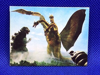 King Gidorah Godzilla Mini menko card 2.5 in No.080 TOHO 1970's Japanese  F/S-image