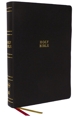 NKJV Super Giant Print Black Genuine Leather BRAND NEW in Shrink Wrap!!!-image