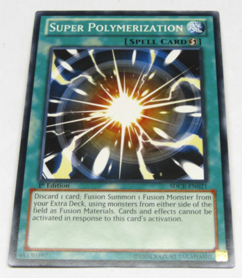 Yugioh Super Polymerization SDCR-EN021 Common 1st Edition Lightly Played-image