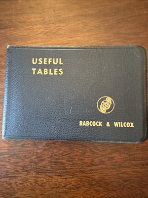 Useful Tables For Engineers And Steam Users Pocket Reference With Leather Cover-image
