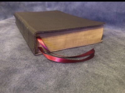 nasb study bible new American standard leather brown reference-image
