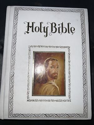 HOLY BIBLE King James Version Regency Large Padded HC Vintage 1978-image