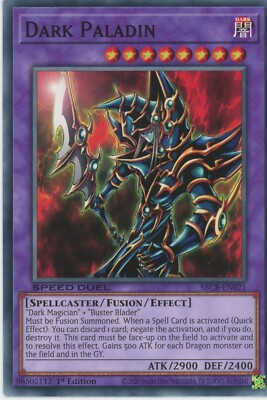Yugioh Dark Paladin SBCB-EN021 Common Speed Duel NM x3 Play Set-image