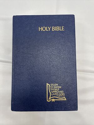 KJV Blue Holman Holy Bible 1973 No Markings-image