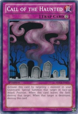 Call of the Haunted - SDCR-EN036 - Common - 1st Edition - Heavily Played-image