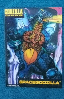 Rare Vintage 1995 Trendmasters Godzilla Wars Space Godzilla Collector Card-image
