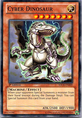 Cyber Dinosaur SDCR-EN009 Yu-Gi-Oh! Light Play 1st Edition-image