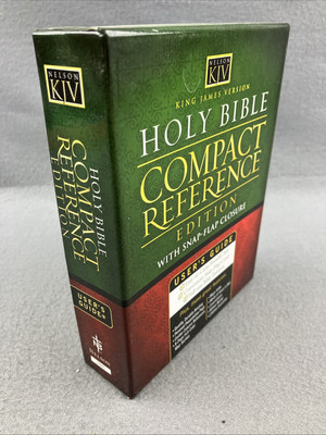 COMPACT REFERENCE BIBLE WITH SNAP-FLAP CLOSING By Thomas Nelson Publishers-image