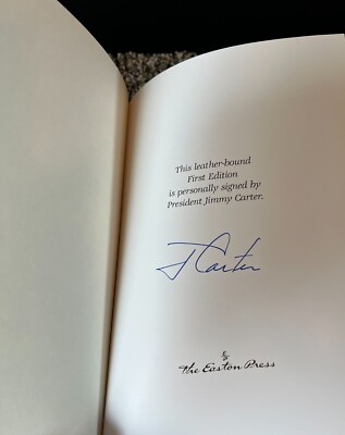 SIGNED Jimmy Carter TURNING POINT Easton Press 1st Edition Autographed Book-image