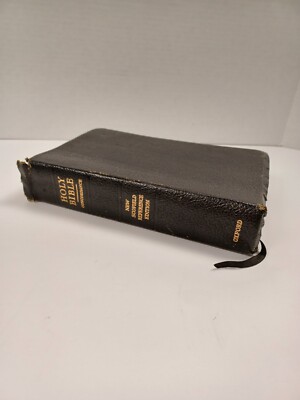 New Scofield Reference Edition Holy Bible Concordance Oxford 1969 Black Leather-image