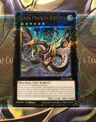 *** CYBER DRAGON INFINITY *** QUARTER CENTURY SECRET RARE RA04-EN068 YUGIOH!-image