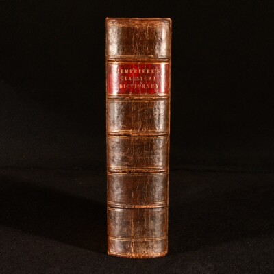 1843 Lempriere's Classical Dictionary of Proper Names Fourth Ed John Lemprier...-image