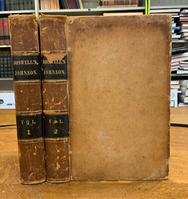 1844 Life of Samuel Johnson Including A Tour to Hebrides by J. Boswell, 2 Vols.-image