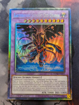 Earthbound Servant Geo Grasha - Collector's Rare - MZMI-EN031 - 1st Ed - VLP/LP-image