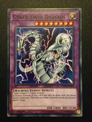 ( CYBER TWIN DRAGON ) - Common - LED3-EN018 - 1st - NM - Yu-Gi-Oh - White Abyss-image