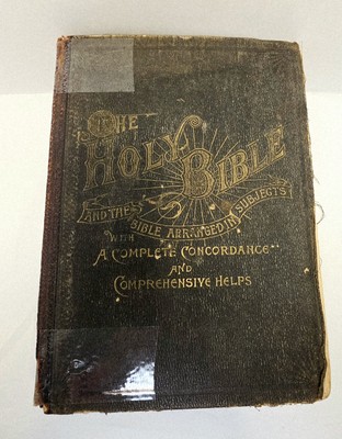 Antique 1899 Wilmore's New Analytical Reference Holy Bible Concordance -image