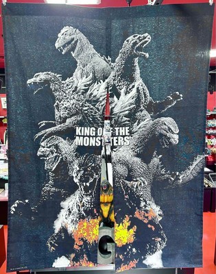 m3 Tapestry Godzilla Large Noren Evolution Japan Anime Game Collector Manga Comi-image
