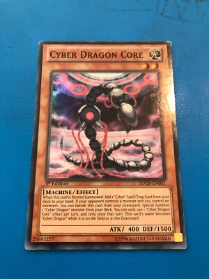 YUGIOH Super Rare Cyber Dragon Core SDCR-EN001 1st Edition PLAYED-image