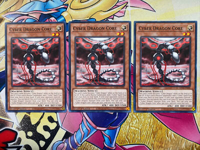 3x Cyber Dragon Core 1st Edition Common SDCS-EN008 Yu-Gi-Oh! Playset-image