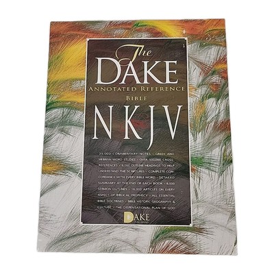 The Dake Annotated Reference Bible NKJV Leather Gold Gilt Edges Red Letter & Box-image
