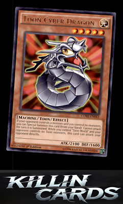 1st Edition Toon Cyber Dragon CORE-EN043 Rare Clash of Rebellions YuGiOh Card LP-image