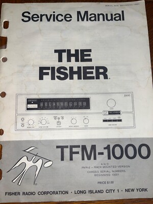Fisher TFM-1000 Service Manual Stereo Tuner Original-image