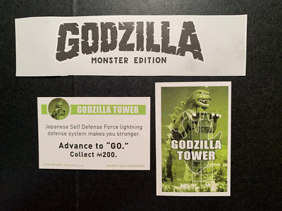 Monopoly Godzilla JAPANESE SELF DEFENSE  Godzilla Tower Game Replacement Piece-image