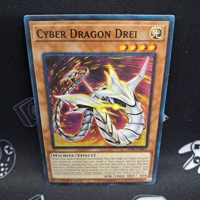 Cyber Dragon Drei LEDD-ENB03 1st Edition LP+ Light Play Yu-Gi-Oh! Card-image