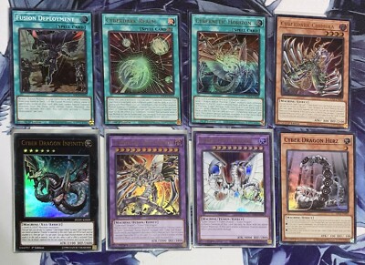 yugioh cyber dragon cyber dark custom deck. New Unplayed  And Sleeved✅-image