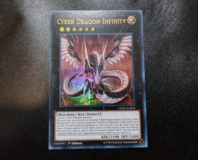 Cyber Dragon Infinity LEDD-ENB31 Ultra Rare 1st Edition Yugioh Card LP-image