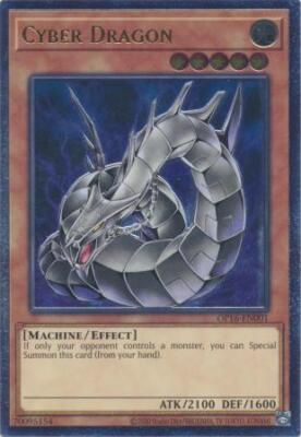 Cyber Dragon (alternate art) - OP16-EN001 - Ultimate Rare Near Mint YGO-image