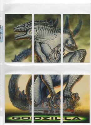 1998 Godzilla Supervue 72-Card Set + Glowzilla, Silverzilla & Supreme Skin Cards-image