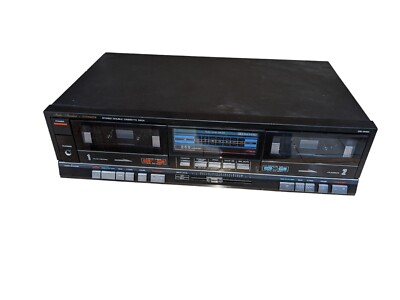 FISHER STEREO DOUBLE CASSETTE DECK CR-W55  in original box w/ Manual (Broken)-image